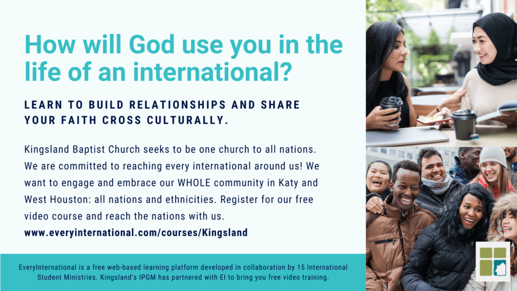 slide promoting EveryInternational to a church congregation